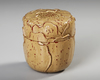 A JAPANESE NATSUME TEA CADDY IN LOTUS SHAPE, SIGNED ON THE BOTTOM,MEIJI PERIOD,1868-1912