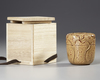 A JAPANESE NATSUME TEA CADDY IN LOTUS SHAPE, SIGNED ON THE BOTTOM,MEIJI PERIOD,1868-1912