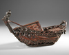 A JAPANESE IKEBANA BASKET IN THE SHAPE OF A BOAT, 20TH CENTURY