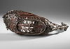 A JAPANESE IKEBANA BASKET IN THE SHAPE OF A BOAT, 20TH CENTURY