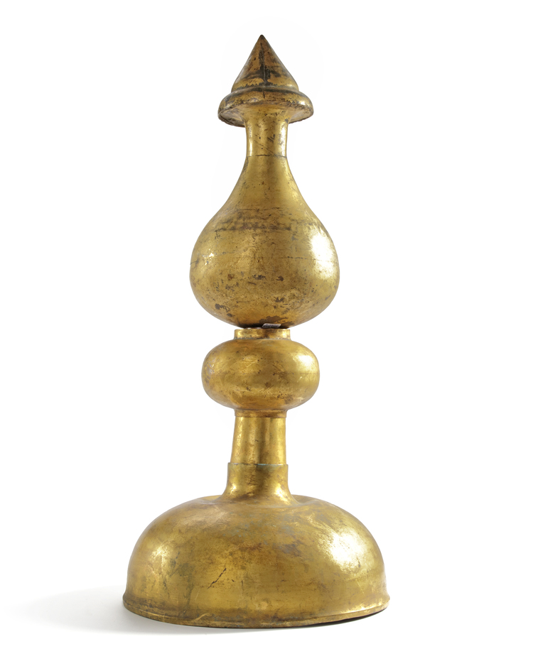 AN OTTOMAN TOMBAK ALAM FINIAL, TURKEY, 18TH CENTURY