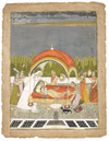 LADY IN A FLOWER BED, KISHANGAR, 18TH CENTURY