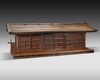 A JAPANESE MODEL OF A SIX 'KEN' WOODEN TEMPLE, 19TH CENTURY
