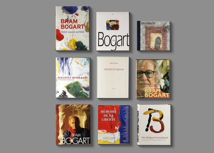 A COLLECTION OF NINE ART BOOKS ABOUT BRAM BOGART AND MAURICE WYCKAERT