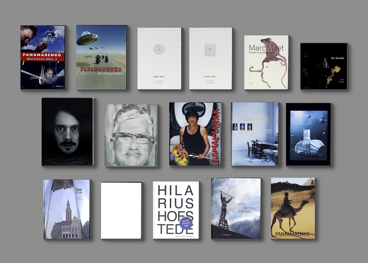 A COLLECTION OF SIX ART BOOKS ABOUT PANAMARENKO, JAN FABRE, AND OTHERS