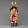 A RED LACQUER SUIT-OF-ARMOUR (YOROI), MID-SHOWA PERIOD