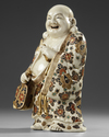 A JAPANESE SATSUMA FIGURE (LUCKY GOD HOTEI),  MEIJI PERIOD (1868-1912)