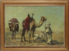 HEDDA HARMS (1882), 'CAMEL DRIVERS AT REST', OIL ON CANVAS