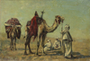 HEDDA HARMS (1882), 'CAMEL DRIVERS AT REST', OIL ON CANVAS