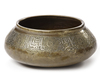 A SILVER-INLAID BRASS BOWL, FARS PERSIA, 14TH CENTURY