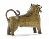 A MUGHAL BRASS INCENSE BURNER IN THE FORM OF A LION, INDIA, 17TH CENTURY