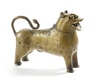A MUGHAL BRASS INCENSE BURNER IN THE FORM OF A LION, INDIA, 17TH CENTURY