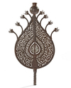 AN EARLY  SAFAVID PIERCED BRONZE PROCESSIONAL STANDARD (ALAM), PERSIA, DATED 924 AH/1518 AD