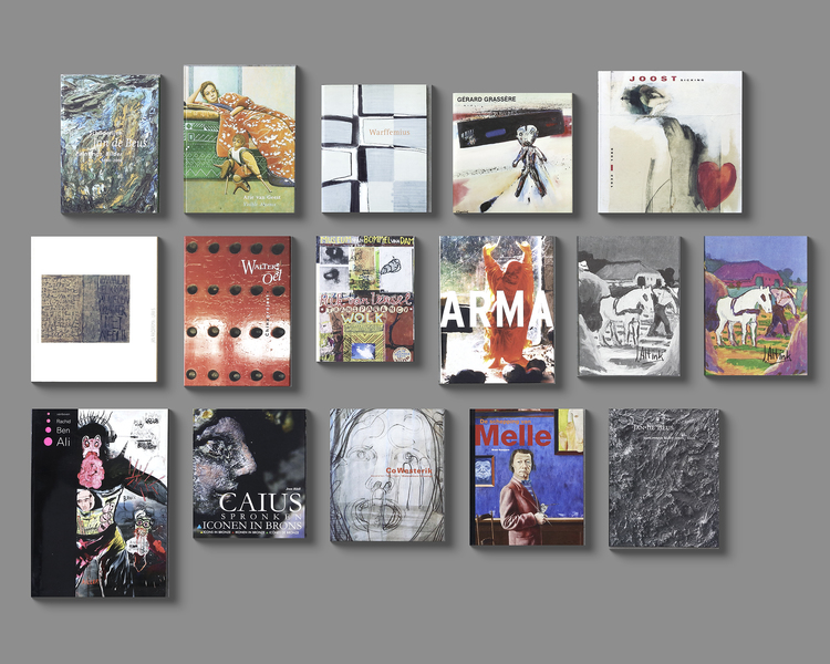 A COLLECTION OF THIRTEEN ART BOOKS ABOUT CO WESTERIK, WALTER OEL, JAN DE BEUS AND OTHERS