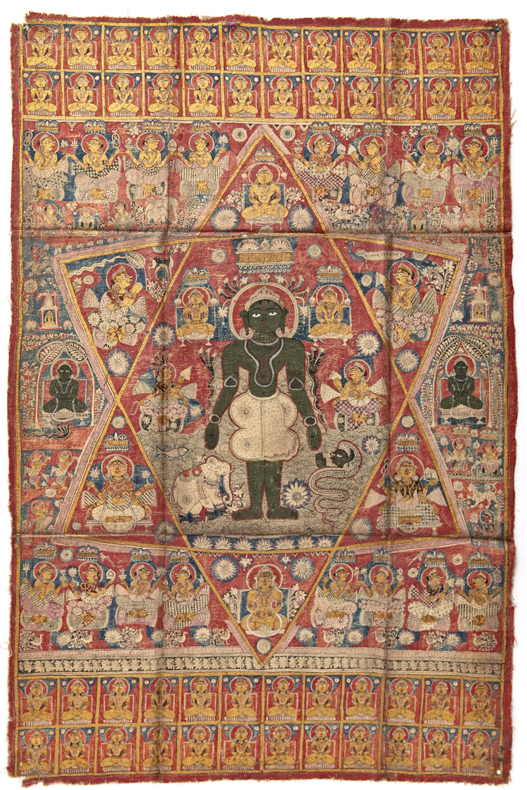 A JAIN PATA OF PARSHVANATHA GURAJAT, INDIA, 17TH CENTURY