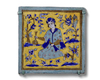 FIVE CUERDA SECA POTTERY TILES, PERSIA ZAND DYNASTY, 18TH CENTURY