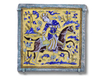 FIVE CUERDA SECA POTTERY TILES, PERSIA ZAND DYNASTY, 18TH CENTURY