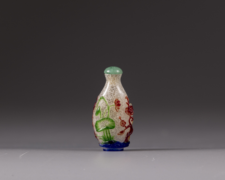 A Chinese glass snuff-bottle