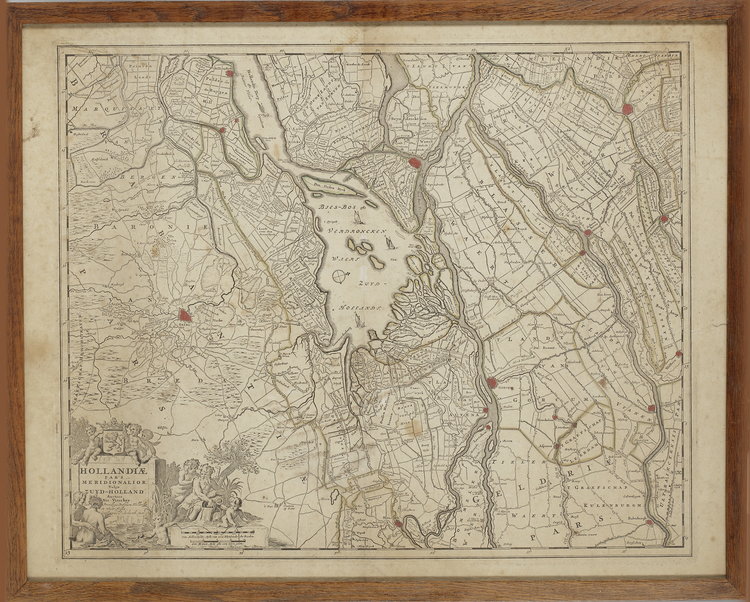 NICOLAAS VISSCHER II (1618-1707), "HOLLANDIAE PARS MERIDIONALIOR VULGO ZUYD-HOLLAND", ENGRAVING