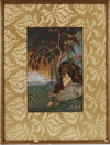 JOHN TANNAT PRYCE (BATAVIA 1892- ), A PAIR: FAUN / PRINCESS, MIXED MEDIA ON PAPER