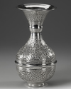 AN EGYPTIAN SILVER VASE, 20TH CENTURY