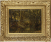DUTCH SCHOOL, (EARLY 20TH CENTURY), A WATERWAY IN A FOREST, OIL ON PANEL