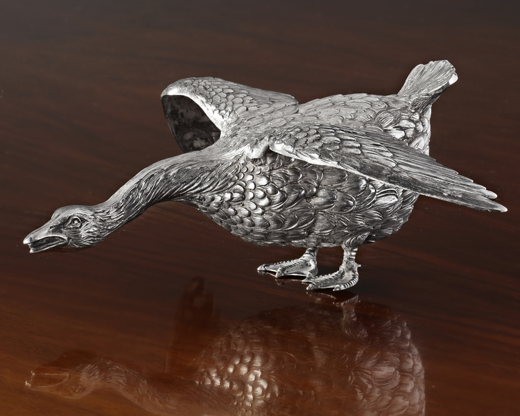 A DUTCH SILVER GOOSE, 1949