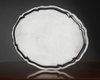 A LARGE SILVER STERLING OVAL TRAY, EARLY 20TH CENTURY