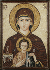 RELIGIOUS MOSAIC ICON, 19TH-20TH CENTURY