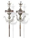 A PAIR OF OTTOMAN MILITARY JANISSARY BANDS, CIRCA 1900