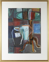 DAVID HUMPREYS (1937),  A PAIR OF ABSTRACT STILL LIVES, MIXED MEDIA ON PAPER