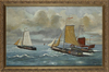 DUTCH SCHOOL, FISHING BOATS, 20 CENTURY