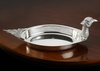 A LARGE AND IMPRESSIVE SILVER PLATED PHEASANT DISH, 20TH CENTURY