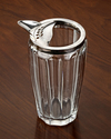 A GERMAN SILVER MOUNTED CUT GLASS COCKTAIL SHAKER/JUG, 20TH CENTURY
