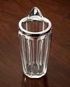 A GERMAN SILVER MOUNTED CUT GLASS COCKTAIL SHAKER/JUG, 20TH CENTURY