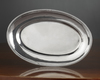 A SMALL FRENCH OVAL SILVER TRAY, 18TH CENTURY