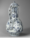 A CHINESE BLUE AND WHITE 'THREE FRIENDS OF WINTER' EWER, QING DYNASTY (1644-1911)