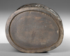 A CHINESE CARVED ZITAN WOOD BRUSH POT, 17TH-18TH CENTURY