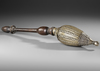A MUGHAL GILT AND SILVER INLAID HOOKAH, EARLY 19TH CENTURY
