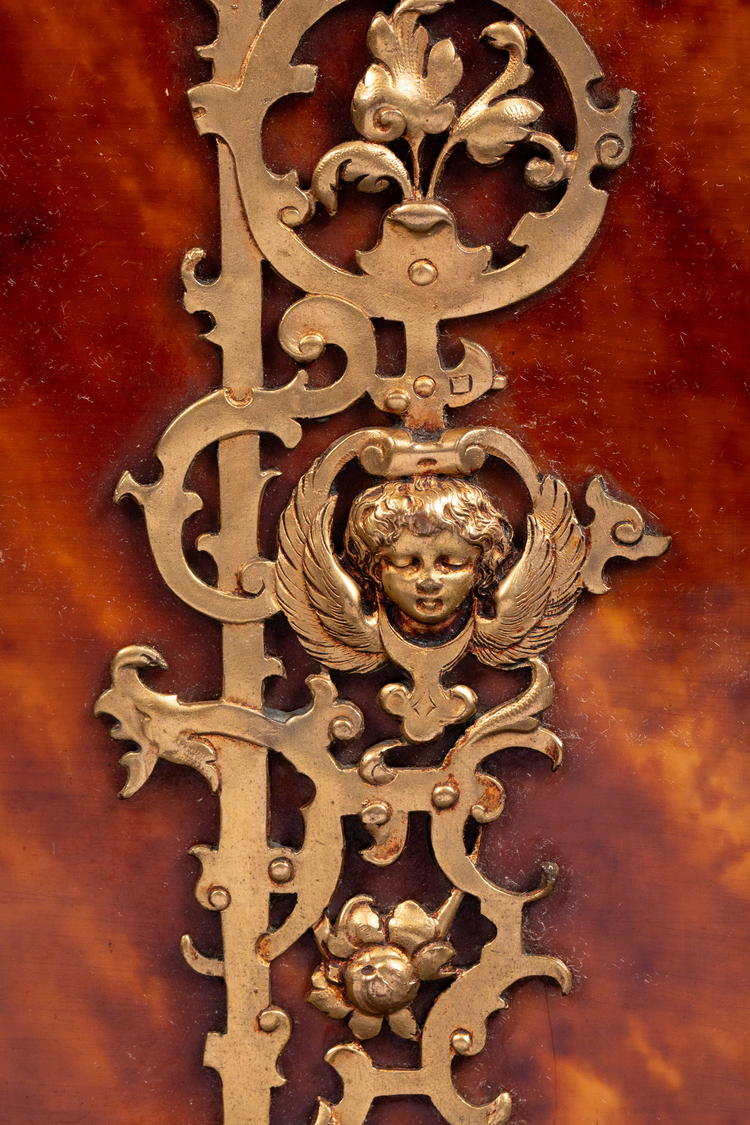 Guilded Document A BAKELITE AND GILDED BRONZE DOCUMENT HOLDER, NAPOLEON III ERA