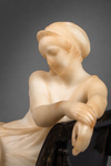 AN ART NOUVEAU STYLE SCULPTURE, ITALIAN SCHOOL, ART NOUVEAU PEROD