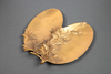 A SIGNED FRENCH GILDED BRONZE POCKET, ART NOUVEAU PERIOD, CIRCA 1900