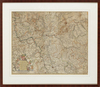 FREDERIK DE WIT (1630-1706), MAP OF THE MANNHEIM REGION IN GERMANY, PARTIALLY HAND COLOURED ENGRAVING, CIRCA 1690