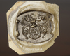A 14 CARAT GOLD GENTLEMAN'S COAT OF ARMS SEAL RING