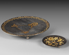 TWO GOLD-DAMASCENED DISHES, TOLEDO SPAIN,19TH CENTURY
