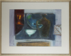 DAVID HUMPREYS (1937),  A PAIR OF ABSTRACT STILL LIVES, MIXED MEDIA ON PAPER