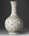 A CHINESE  FAMILLE ROSE 'HUNDRED BATS' VASE, GUANGXU MARK AND POSSIBLY OF THE PERIOD