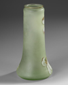 AN ART NOUVEAU GLASS VASE