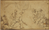 FARMWORKERS IN A BARN,  17TH-18TH CENTURY