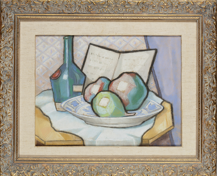 A STILL LIFE, PASTEL ON PAPER